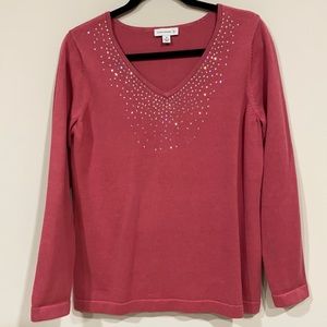 Swavorski Crystal Accented Sweater by Susan Graver